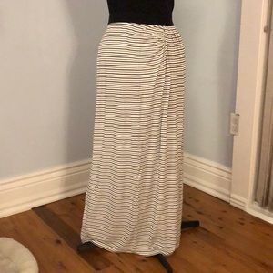 Black & White Striped Maxi